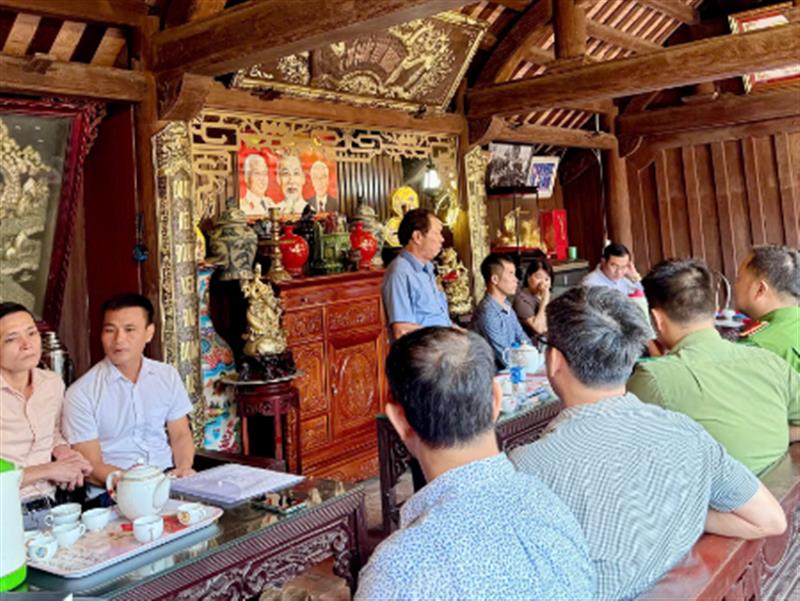 Ban Quản lý di tích tỉnh ký kết Quy chế phối hợp với  Uỷ ban Nhân dân và Công an xã Long Hưng