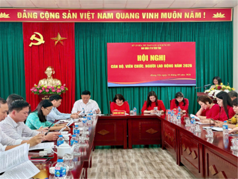 Ban Quản lý Di tích tỉnh tổ chức Hội nghị cán bộ, viên chức, người lao động năm 2026