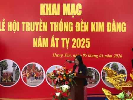 KHAI MẠC LỄ HỘI TRUYỀN THỐNG ĐỀN KIM ĐẰNG Phường Sơn Nam, tỉnh Hưng Yên