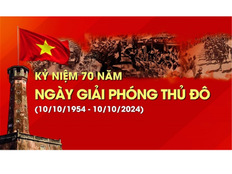 Tuyên truyền kỷ niệm 70 năm Ngày Giải phóng Thủ đô (10/10/1954 - 10/10/2024)