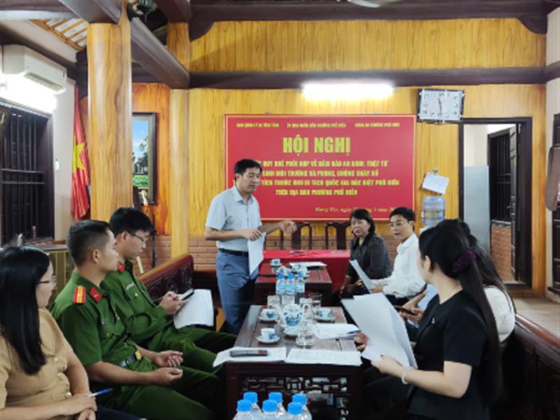 Ban Quản lý di tích tỉnh ký kết Quy chế phối hợp với Uỷ ban Nhân dân và Công an phường Phố Hiến