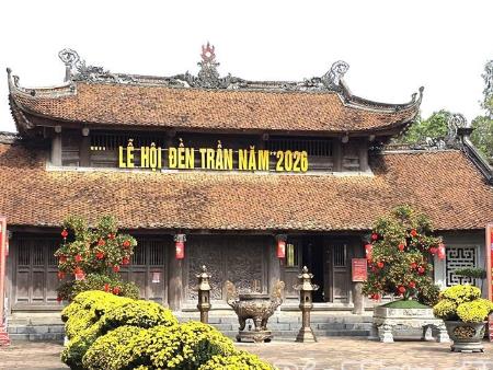 Đồng chí Phó Chủ tịch UBND tỉnh kiểm tra công tác chuẩn bị lễ hội đền Trần (xã Long Hưng) năm 2026.